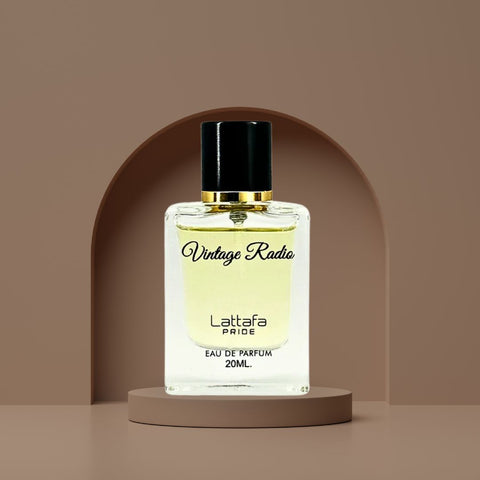 Vintage Radio Eau de Parfum Spray 20ml (0.6 oz) by Lattafa Pride