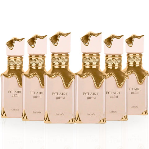 Eclaire EDP Spray 100ML (3.4 OZ) By Lattafa | Long Lasting & Enchanting Fragrance For Women. (PACK OF 6) - Intense Oud