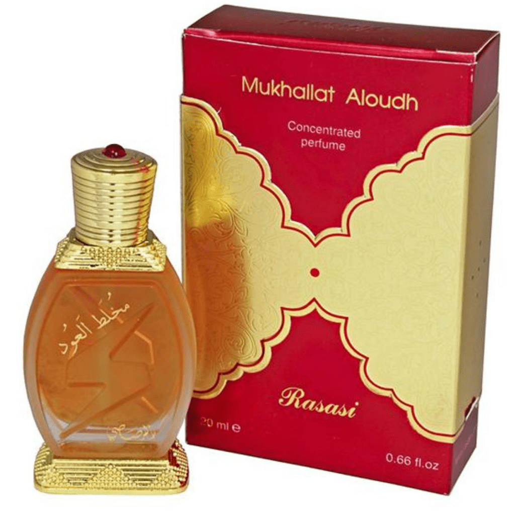 Mukhallat Al Oudh Perfume Oil - 20 ML (0.67 oz) by Rasasi - Intense oud