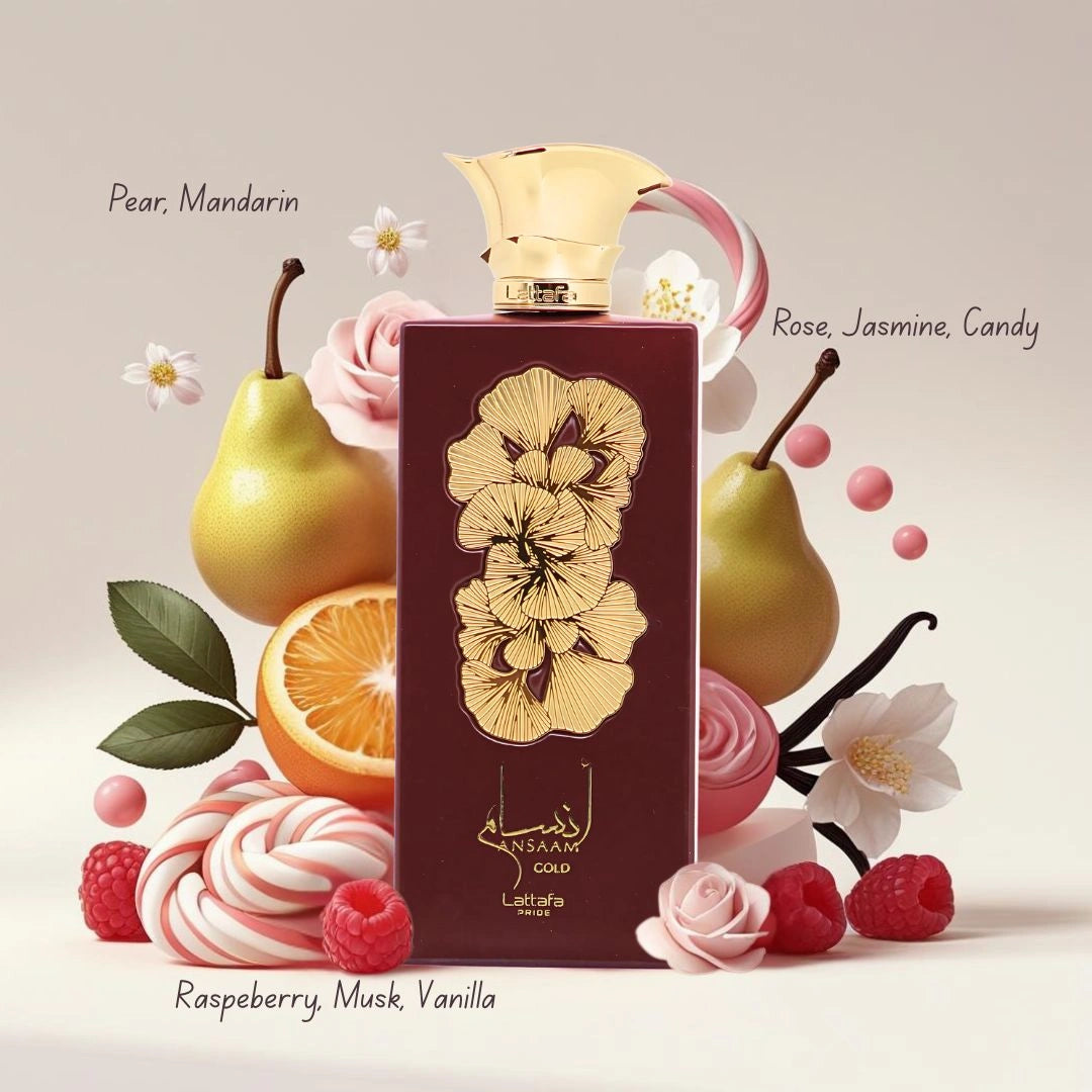 Ansaam Gold 3-Piece Perfume Gift Set by Lattafa Pride (Gift Set) - Intense Oud