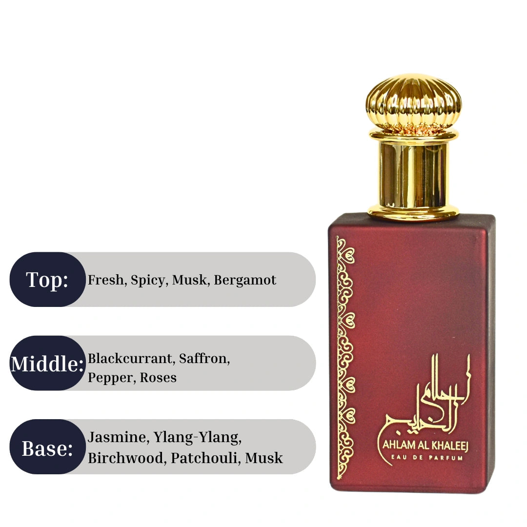 Bundle of Ministry of Oud Romance Reverie Eau de Parfum spray 100ml and Ard Al Zaafaran Ahlam Al Khaleej EDP 80ml by Intense Oud