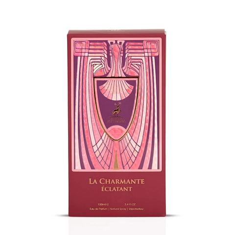 La Charmante Éclatant Eau de Parfum Spray 100ml (3.4 oz) by Maison Alhambra | Sweet Fruits, Soft Petals, Musky Glow - Intense Oud