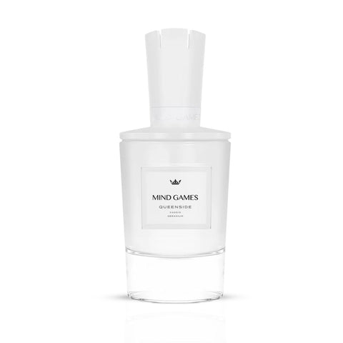 Queenside Extrait de Parfum by Mind Games in 100ml, showcasing the elegant bottle design of this EDP extrait de parfum.