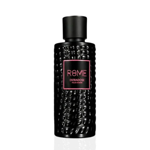Rome Extradose Pour Homme Eau De Parfum spray by Mast Perfume, 100ml bottle with sleek design and cap on a white background.