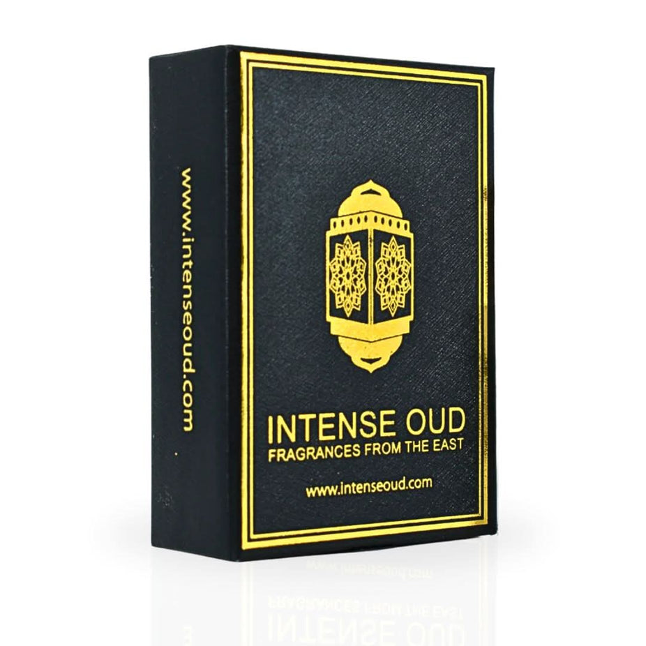 Intense Oud Poison Girl women perfume oil in a 12ml black gift box, featuring a sleek glass bottle with black cap.