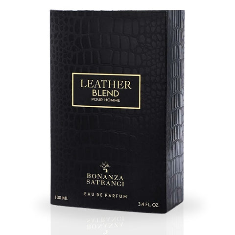 Leather Blend Pour Homme EDP Spray 100ML (3.4 OZ) by Bonanza Satrangi | Long Lasting, Exotic, Bold, Spicy, Luxurious Fragrances. - Intense Oud