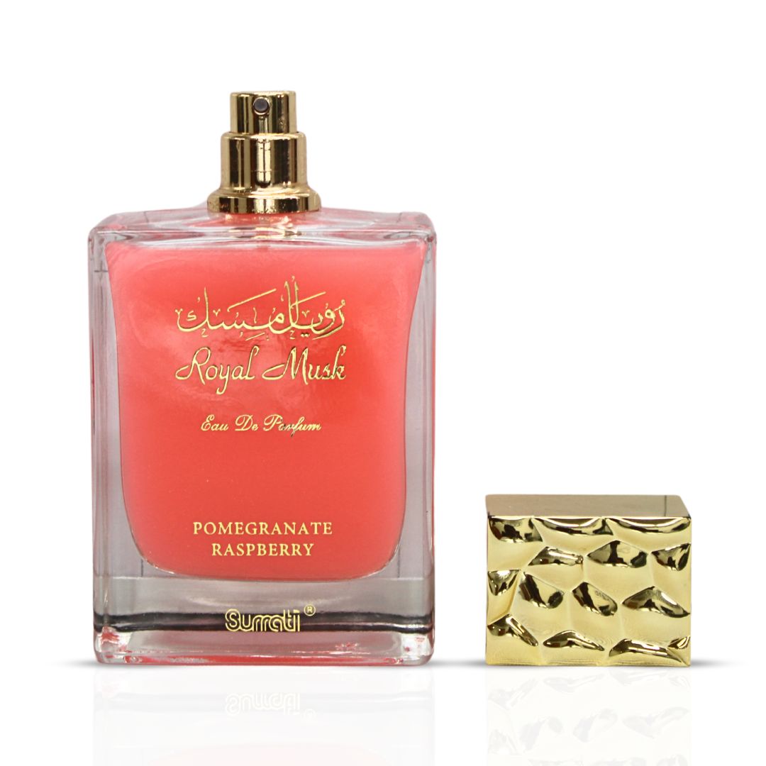 Royal Musk Pomegranate Raspberry EDP 100ML (3.4 OZ) by SURRATI, Exotic Fragrances for Men & Women. - Intense Oud