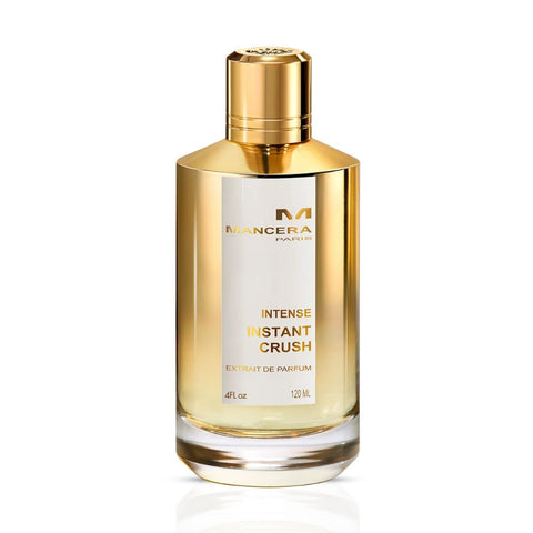 Mancera Intense Instant Crush Extrait de Parfum spray bottle, 120ml, showcasing the elegant perfume packaging and design.