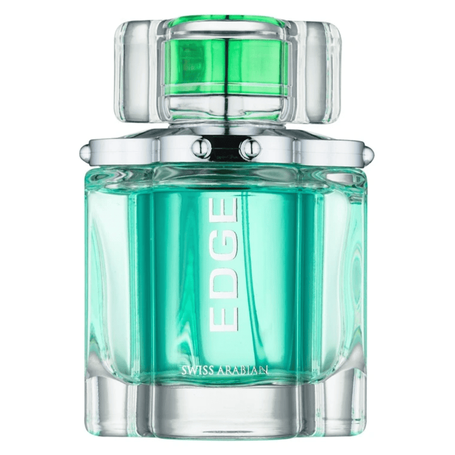 Swiss Arabian Edge for Men EDT bottle, 100ml Eau De Toilette with sleek design and modern branding.