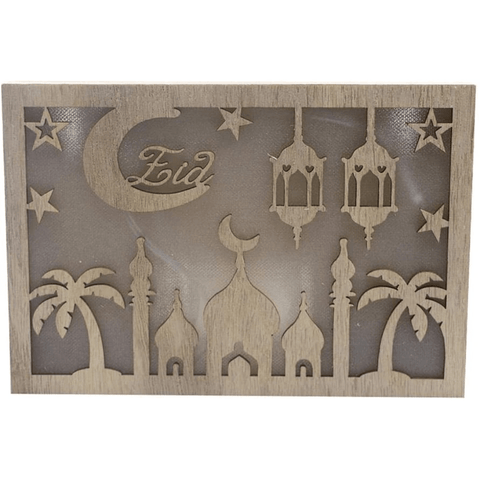 Islamic Ramadan Light up Frame - Eid with Mosque and lamps - Intense oud