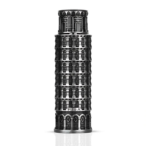 Lattafa Pisa Eau de Parfum spray 100ml bottle with elegant packaging and fragrance details visible.