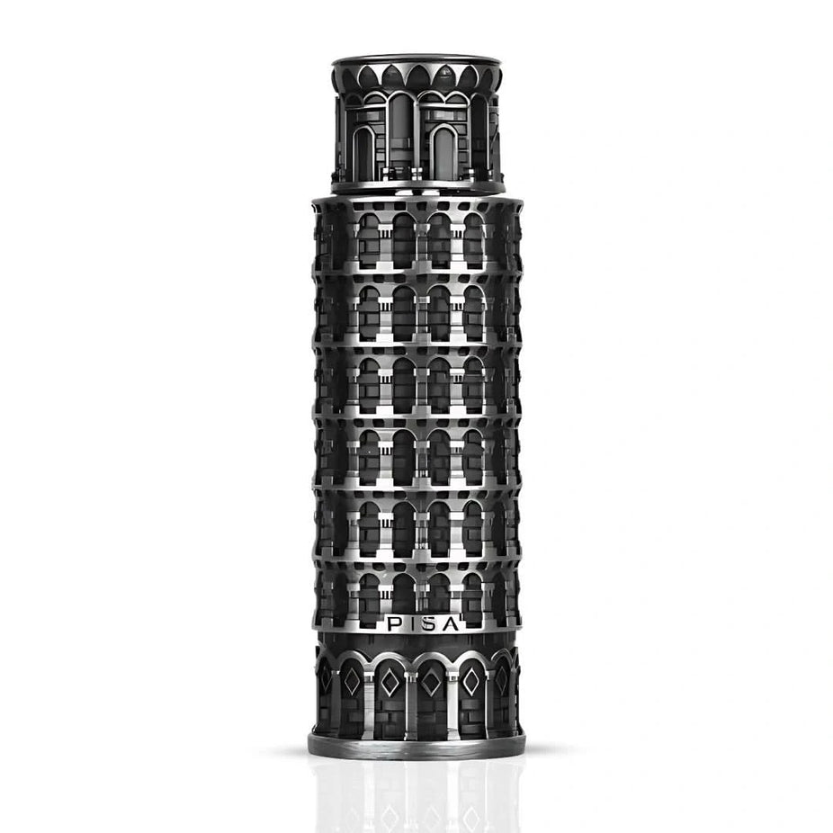 Lattafa Pisa Eau de Parfum spray 100ml bottle, elegant perfume with a sleek design, ideal for men and women.