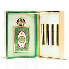 Queen of Arabia Eau De Parfum Spray 100ml (3.4 oz) by Lattafa Pride | A Golden Halo of Coconut, Salt & Vanilla - Intense Oud