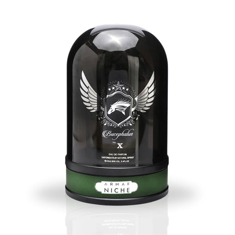 Bucephalus X EDP Spray 100ML (3.4 OZ) By Armaf | Long Lasting, Luxurious, Signature Unisex Fragrances. - Intense Oud