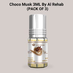 Choco Musk 3ml Perfume Oil by Al Rehab (PACK OF 3) - Intense Oud