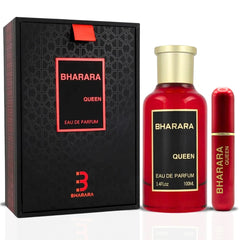 Bharara Chocolate & Bharara Queen EDP Sprays 100ML (3.4 OZ) By BHARARA | A Rich, Floral & Spicy Bundle With Warm, Lasting Notes. (BUNDLE) - Intense Oud