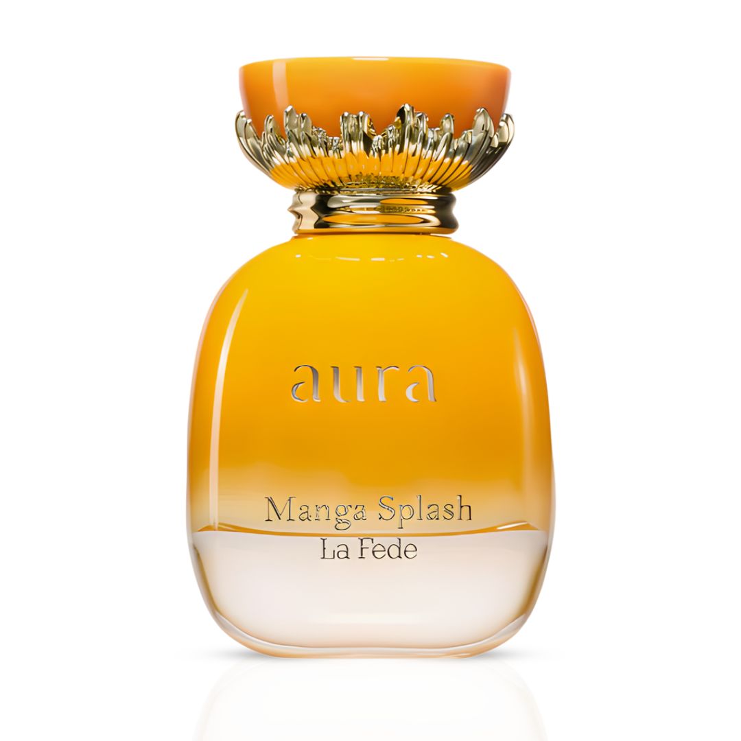 La Fede Aura Manga Splash Eau de Parfum Spray 100ml (3.4 oz) by Khadlaj (Velvet Pouch)