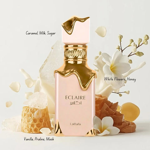 Eclaire & Eclaire Banoffi Eau de Parfum Sprays 100ml by Lattafa (Bundle) - Intense Oud