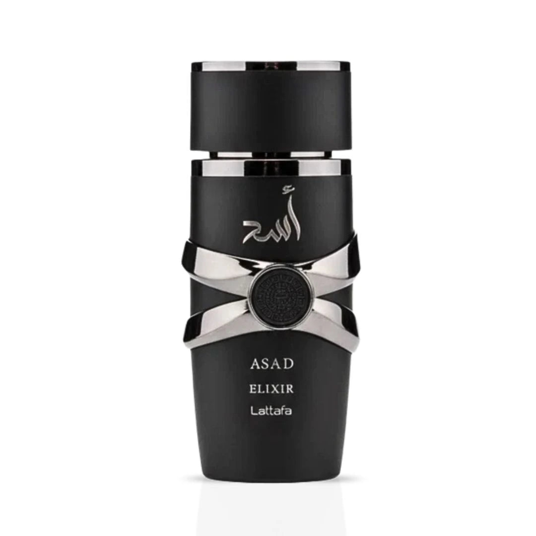 Asad Elixir Eau De Parfum Spray 100ml (3.4 oz) by Lattafa - Intense Oud