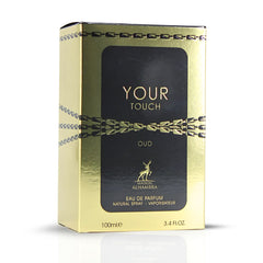 Your Touch Oud Eau De Parfum Spray 100ML (3.4 OZ) by Maison Alhambra | A Rich Blend of Honey, Oud & Smoky Tobaco with a Woody Finish. - Intense Oud