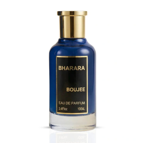Bharara Boujee Eau de Parfum spray 100ml bottle, elegant design, showcasing the BHARARA fragrance for women.