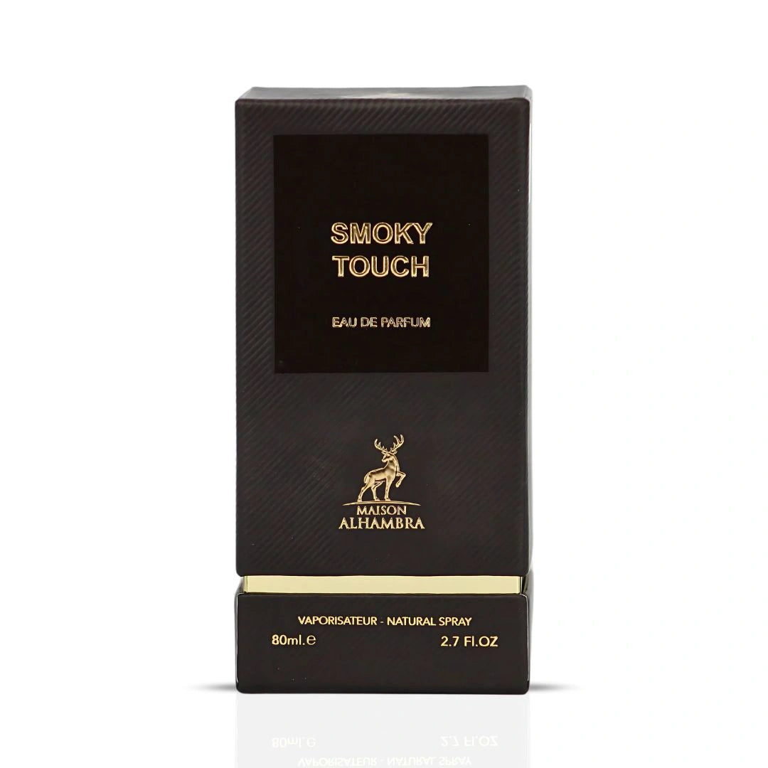 Smoky Touch Eau de Parfum Spray 80ml (2.7 oz) by Maison Alhambra | Smoky Indulgence With A Gourmand Heart - Intense Oud