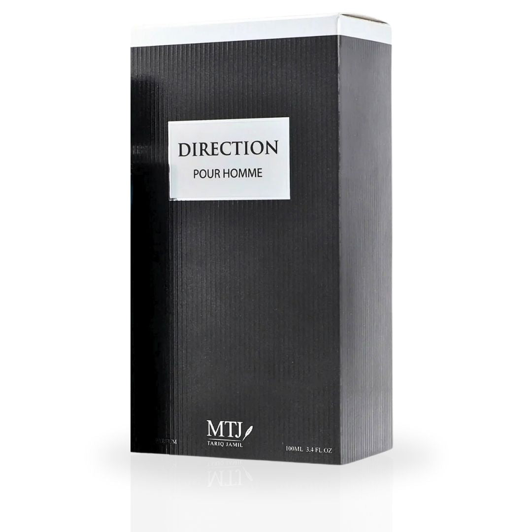 Direction Pour Homme EDP Spray 100ML (3.4 OZ) by MTJ | Long Lasting, Refreshing, Floral, Woody, Luxurious Masculine Scent. - Intense Oud