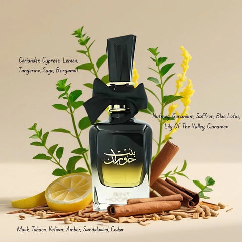 Bint Hooran & Bint Hooran Rose Passion Eau de Parfum Sprays 100ml (3.4oz) by Ard Al Zaafaran | Spicy Intrigue Meets Romantic Elegance (Bundle) - Intense Oud