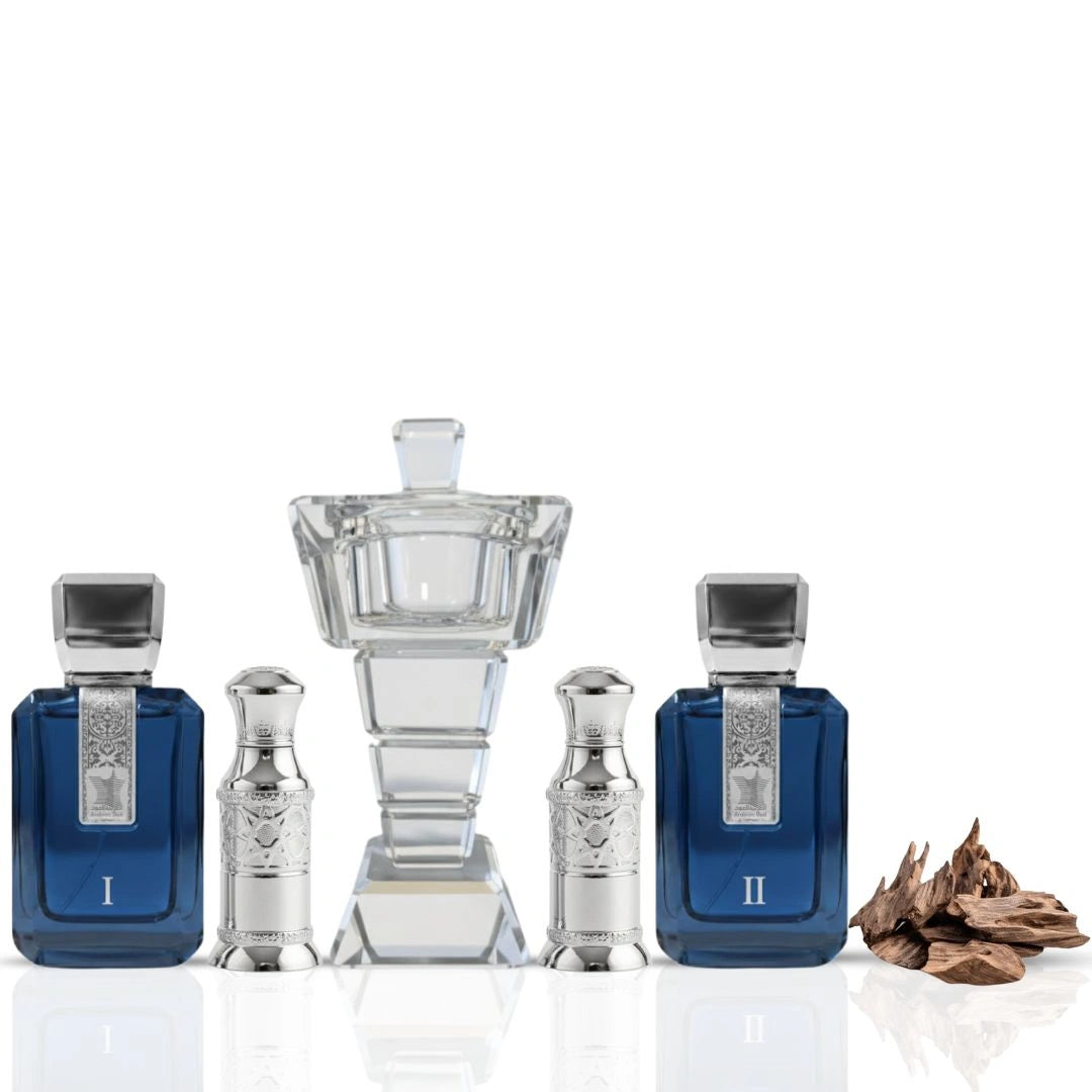 Al Arabiya Blue Collection 5 Piece Gift Set by Arabian Oud - Intense Oud