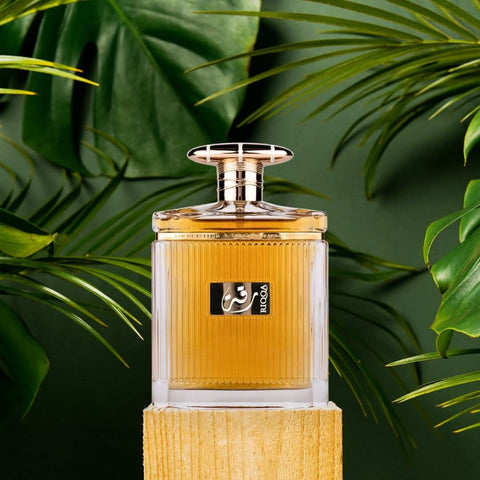 Bundle of Ard Al Zaafaran Riqqa & Shams Al Emarat Khususi Eau de Parfum sprays, 100ml bottles, with perfume spray caps.