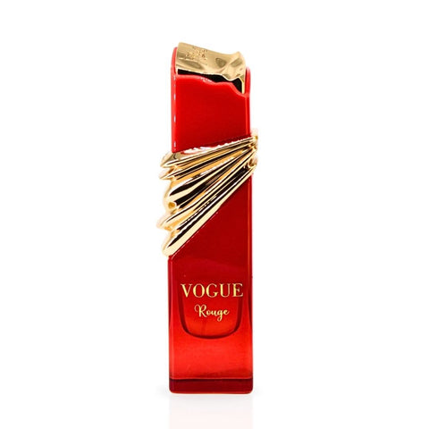 Maison Alhambra Vogue Rouge Eau de Parfum spray 100ml bottle with elegant design and vibrant red accents.