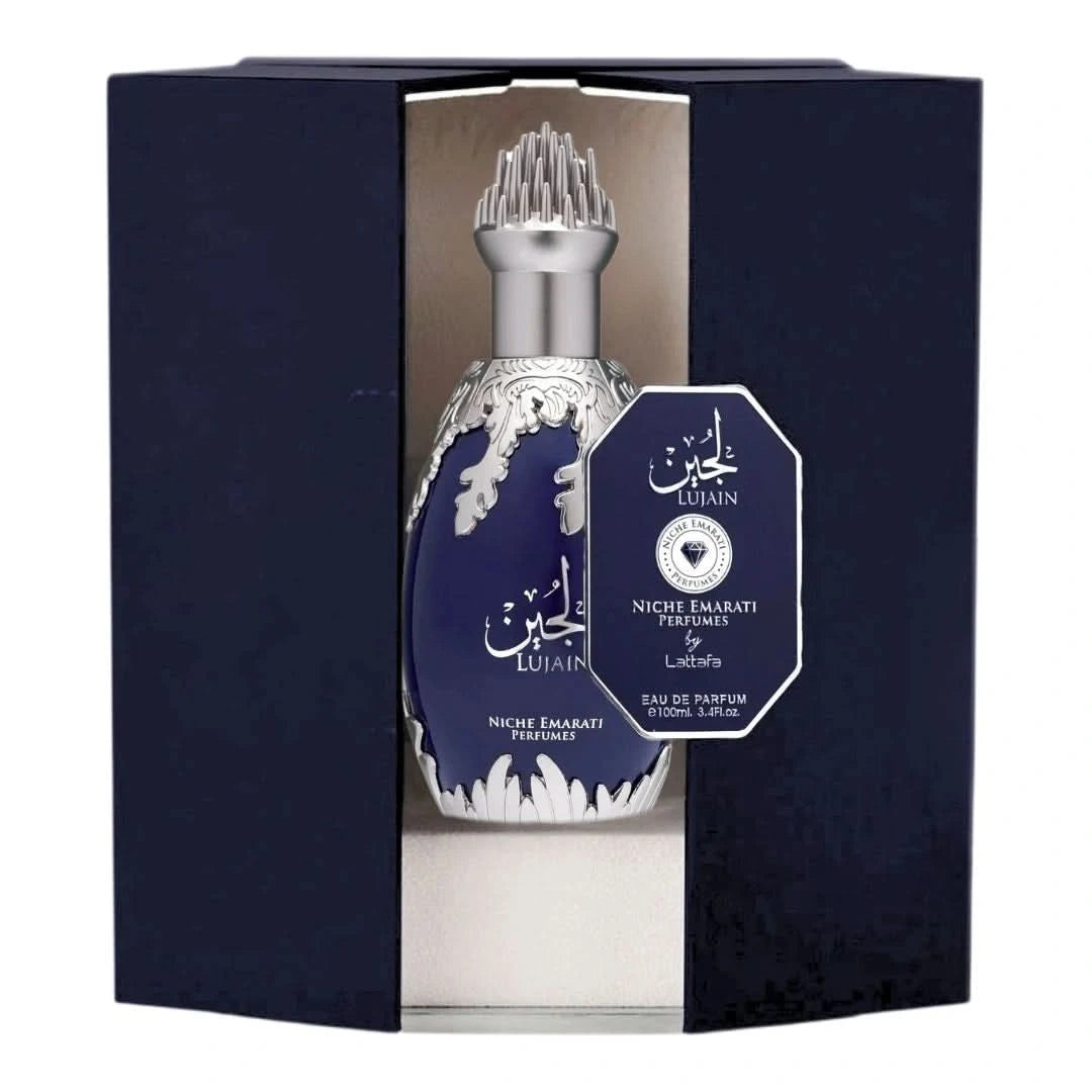 Niche Emarati Lujain Eau de Parfum Spray 100ml (3.4 oz) by Lattafa - Intense Oud
