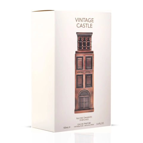 Niche Emarati Vintage Castle Eau de Parfum Spray 100ml (3.4 oz) by Lattafa - Intense Oud