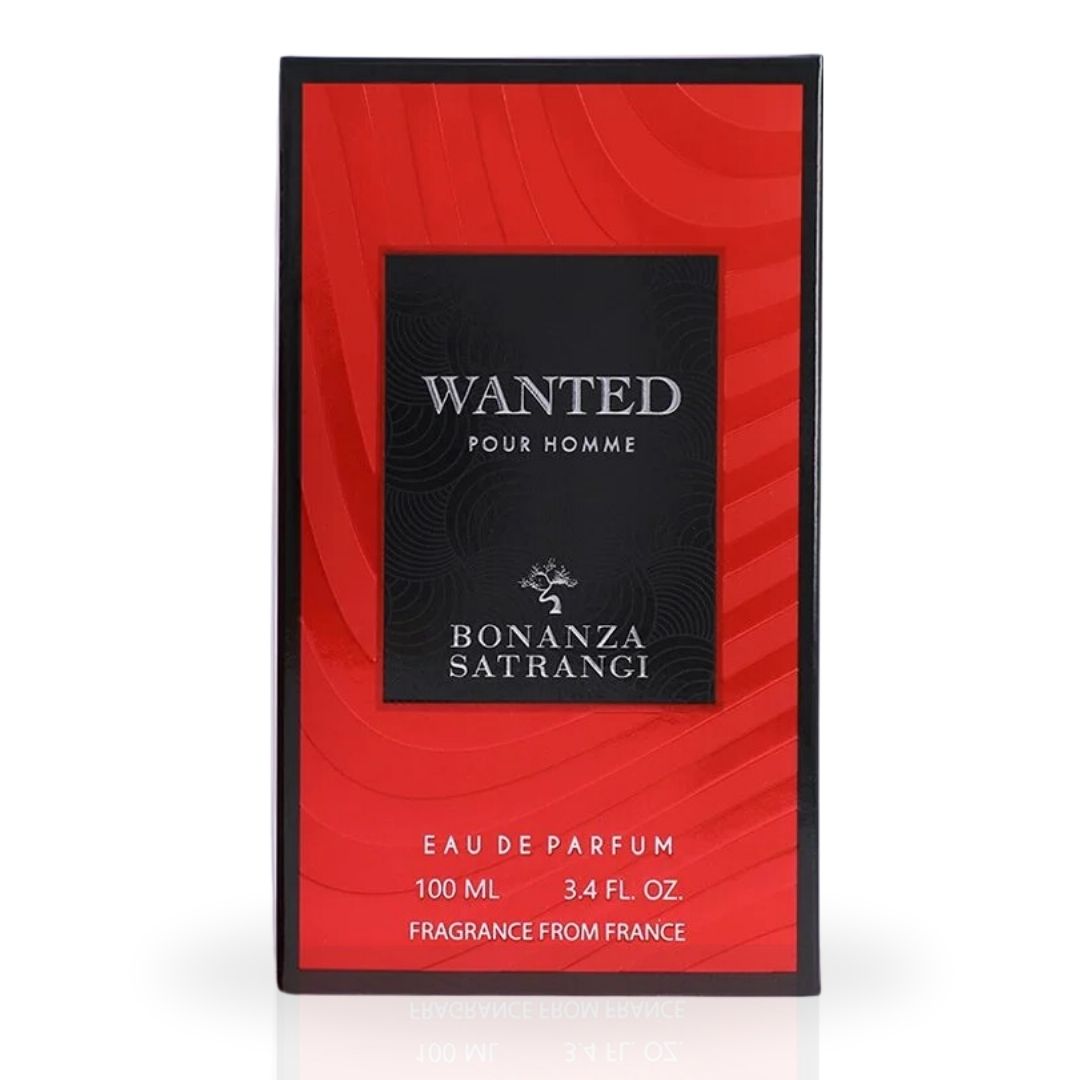 Wanted Pour Homme EDP Spray 100 ML (3.4 OZ) by Bonanza Satrangi - Intense Oud