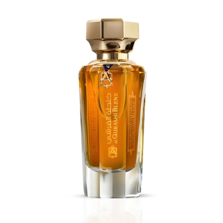 Al Qurashi Blend Eau de Parfum by ASQ, 90ml bottle with elegant design, showcasing the luxurious fragrance.