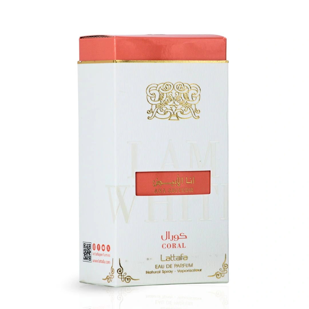 Ana Abiyedh Coral Eau de Parfum Spray 60ml (2.0 oz) by Lattafa | A Tropical Escape in Every Spritz - Intense Oud
