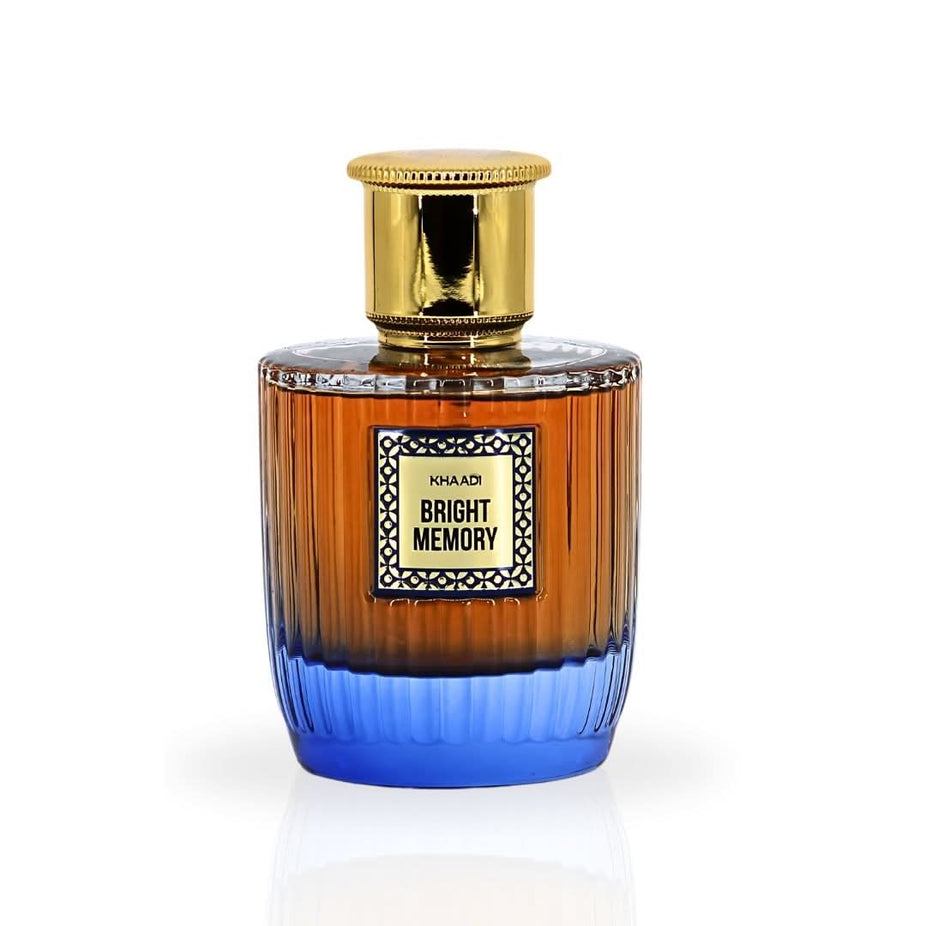 Bright Memory Eau de Parfum spray by Khaadi, 100ml bottle with elegant packaging and floral-inspired design.