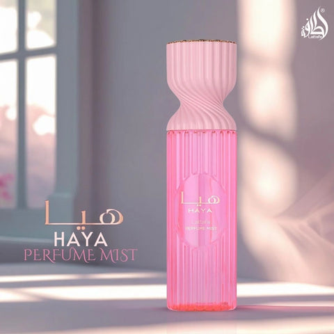 Haya Perfume Mist 250ml (8.4 oz) by Lattafa | Where Glamour Meets Grace - Intense Oud