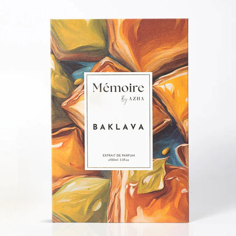 Baklava Extrait de Parfum Spray 100ml (3.3 Oz) - Memoire Collection by Azha | Where Decadence Meets Elegance - Intense Oud