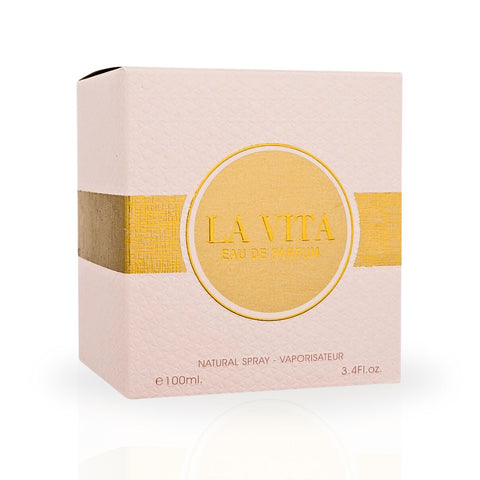 La Vita EDP Spray 100ML (3.4 OZ) by Maison Alhambra | Long Lasting, Fruity, Floral, Leathery, Luxurious Fragrance. - Intense Oud