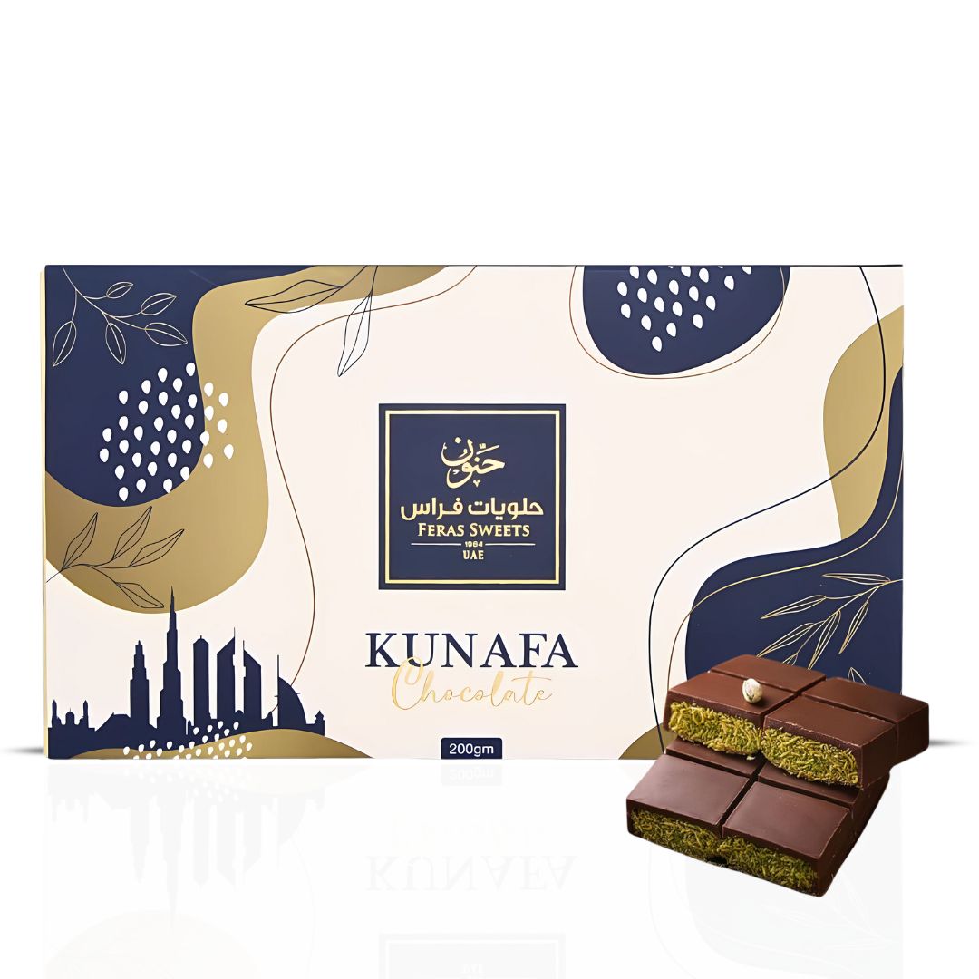 Pink Blush Eau De Parfum Spray 100ML by Ard Al Zaafaran & Dubai Kunafa Chocolate Bar 200GMS by Feras Sweets | The Perfect Gift Pairing—An Enchanting Perfume & a Luxurious Chocolate Treat. (Bundle) - Intense Oud