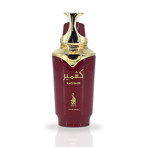 RISALA Kashmir EDP Spray 100ML, long-lasting aromatic Eau De Parfum bottle with a sleek design.