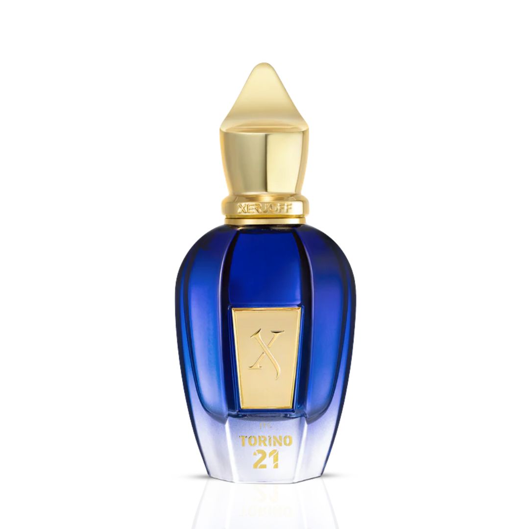 Xerjoff Torino21 Eau de Parfum spray 50ml bottle with elegant packaging and minimalist design.