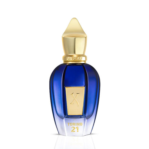 Xerjoff Torino21 Eau de Parfum spray 50ml bottle with elegant packaging and minimalist design.