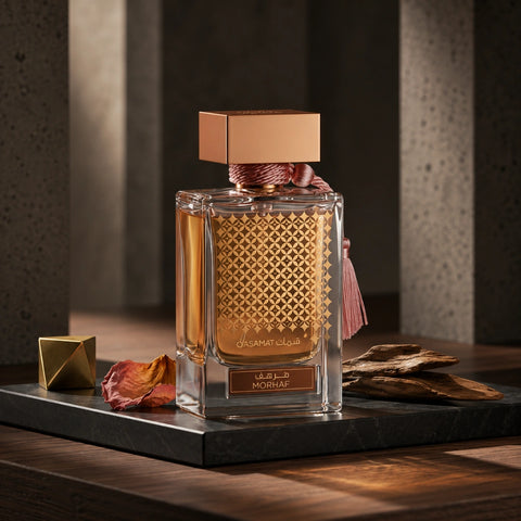 Qasamat Morhaf Eau De Parfum Spray 65 ML (2.1 oz) by Rasasi (Velvet Pouch) (Auction)