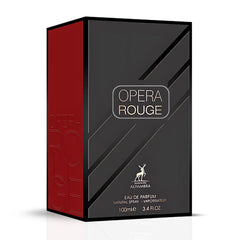 Opera Rouge Eau De Parfum Spray 100ML (3.4 OZ) by Maison Alhambra | A Playful Blend of Fruity, Floral, & Creamy Warmth. - Intense Oud