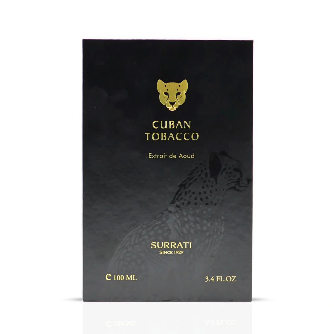 Cuban Tobaco Extrait de Aoud 100ml (3.4 oz) by Surrati | Spiced Florals & Smoky Woods in Perfect Balance - Intense Oud