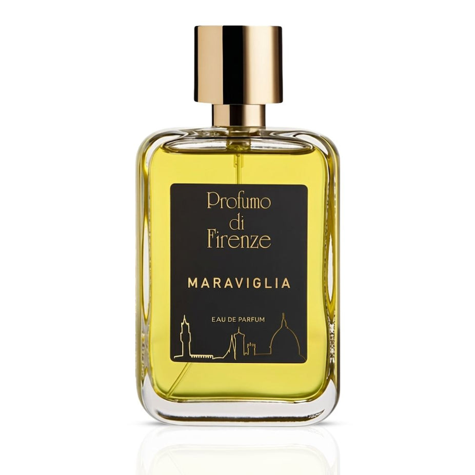 Profumo di Firenze Maraviglia Eau de Parfum spray 100ml bottle with elegant packaging and floral accents.
