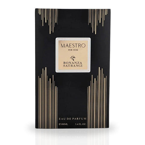 Maestro For Him EDP Spray 100ML (3.4 OZ) by Bonanza Satrangi | Long Lasting, Citrusy, Floral, Musky, Luxurious Fragrance. - Intense Oud
