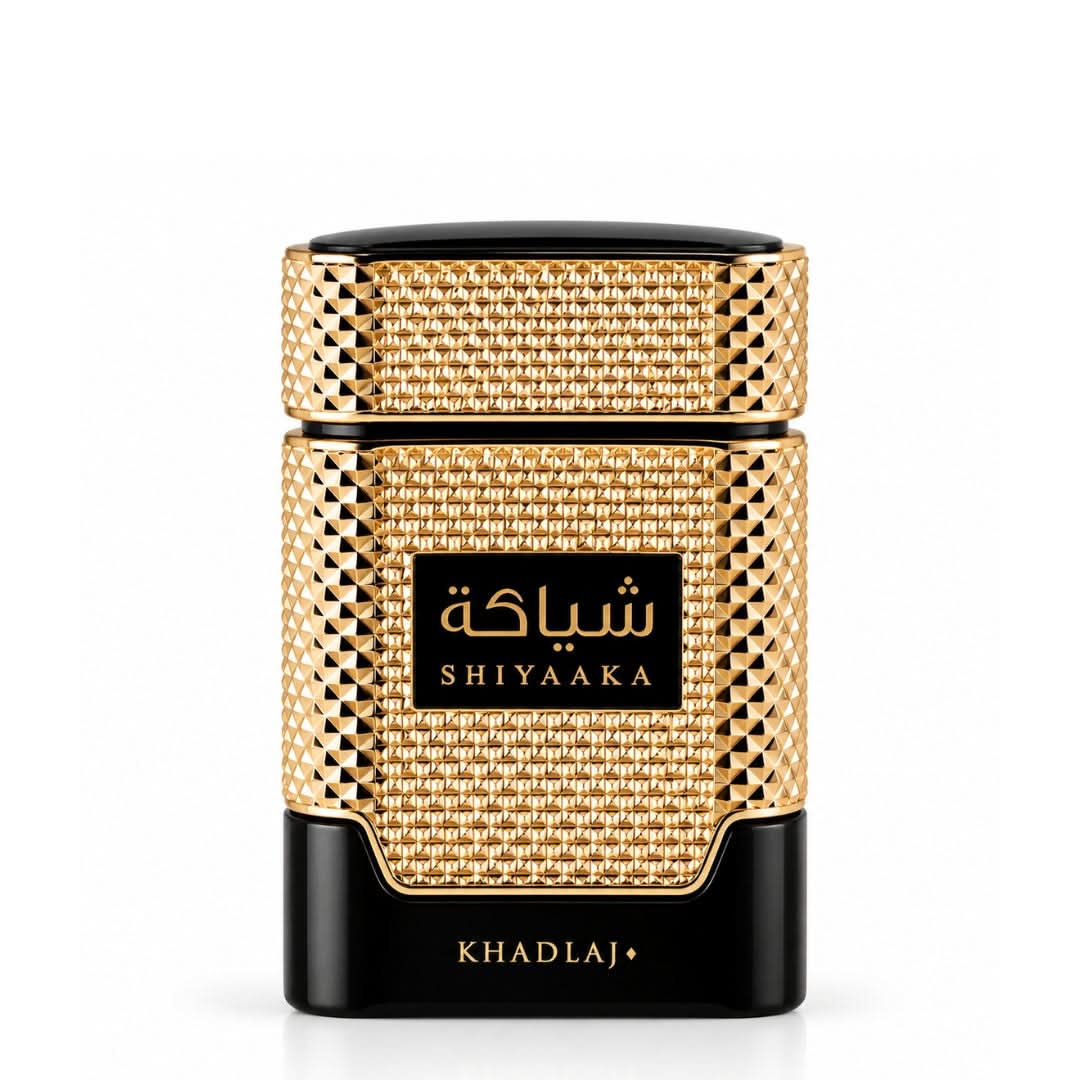 Khadlaj Shiyaaka Gold Eau de Parfum Spray 100ml bottle against a clean background
